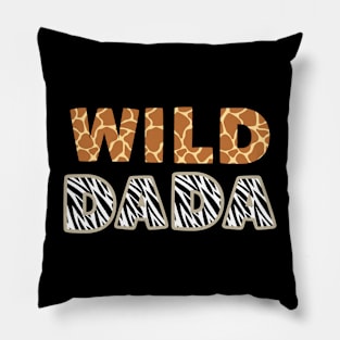 Wild Dada Zoo Born Wild Birthday Safari Jungle Family Pillow