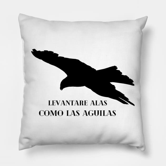 fly like eagle Pillow by Eva Passi Arts