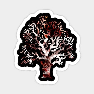 Tree Figure with Abstract Texture (trilithon 03) Magnet