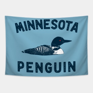 Funny Loon Minnesota Penguin Tapestry