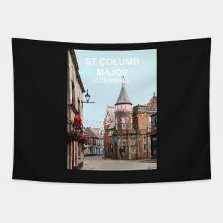 St Columb Major Cornwall. Cornish gift Kernow Travel location poster, Tapestry