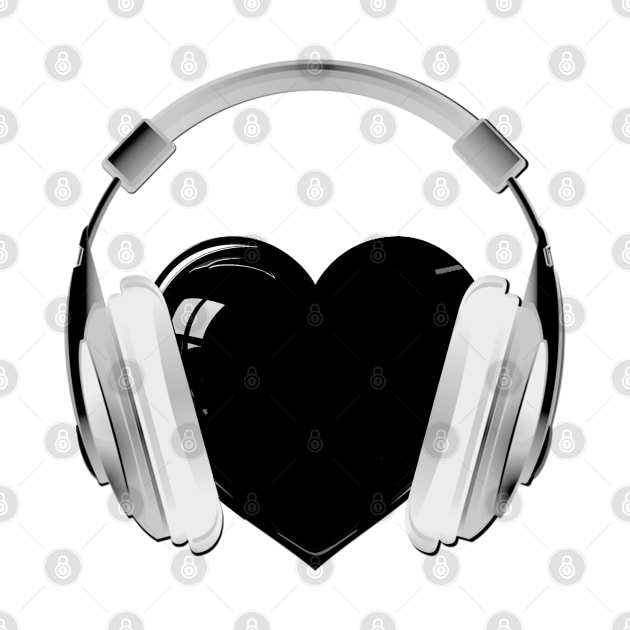 heart music headphones by loulousworld