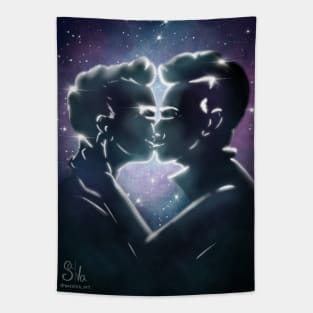 kiss the stars Tapestry