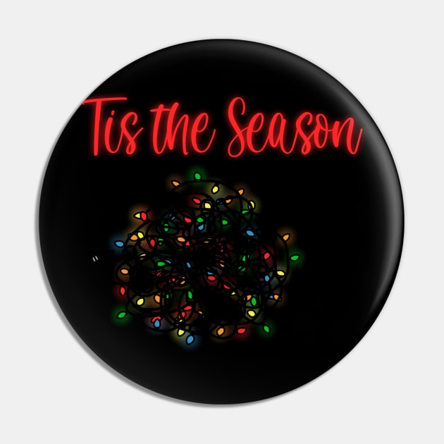 Tis The Season Tangled Christmas Lights Pin by Bored Imagination Pop Art Absurdities 