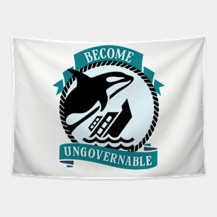 Become Ungovernable - Orca Whale Tapestry