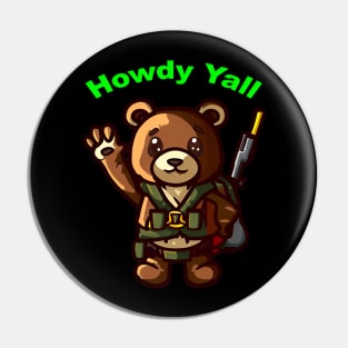 Friendly Bear Survivor Pin