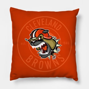 Cleveland Browns BullyDawg Growler Stamp Pillow