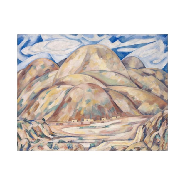 Landscape No. 3, Cash Entry Mines, New Mexico by Marsden Hartley by Classic Art Stall