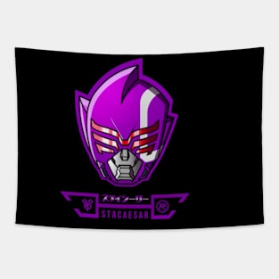 SENTAI VILLAIN ZENKAIGER ( STACAESAR ) PURPLE Tapestry