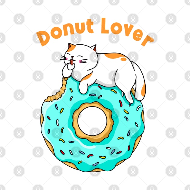 Cat Donut Lover by Kimprut