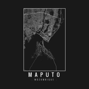 Maputo Mozambique Minimalist Map T-Shirt