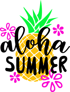 Aloha Summer Pineapple Magnet