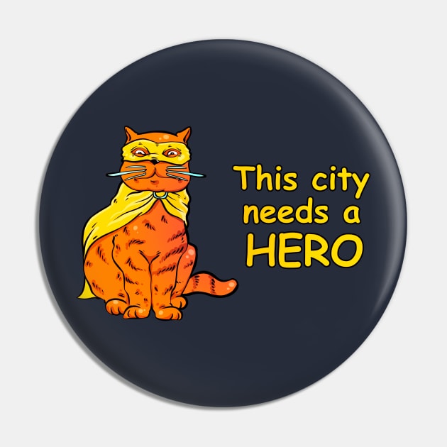 Cat superhero Pin by vanpaul54