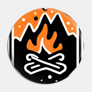 Camping Fire Pin