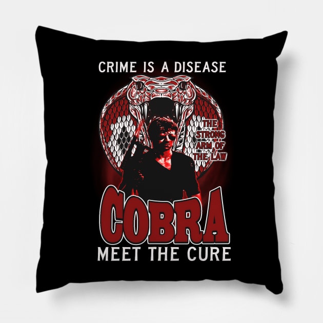 COBRA 1986 Pillow by The Dark Vestiary