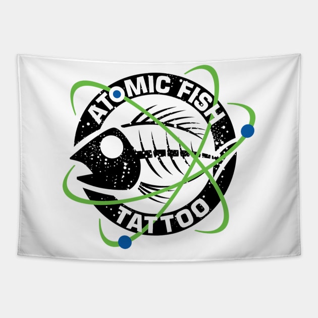 Atomic Fish Tattoo Original Tapestry by atomicfishtattoo1979