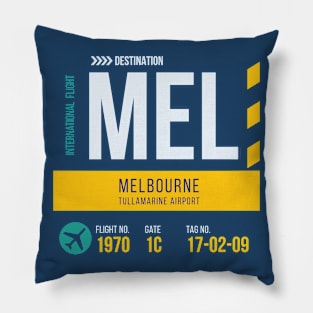 Melbourne Tullamarine Airport Stylish Luggage Tag (MEL) Pillow