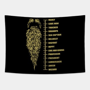 Funny Beard Shirt For Him Fathers Day Tapestry