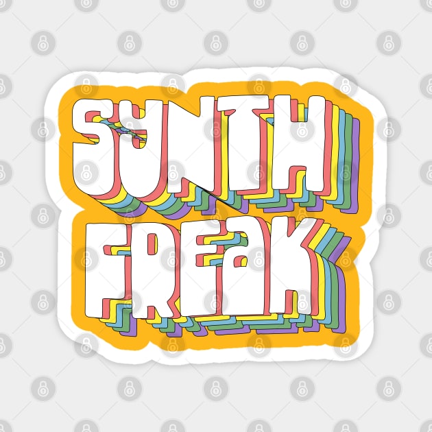 Synth Freak / Synthesizer Fan Design Magnet by DankFutura
