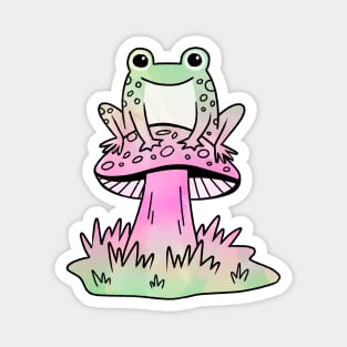 Mushroom Frog Magnet