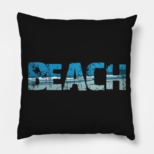 BEACH TYPO Pillow