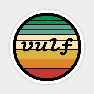 Retro Vulf Sunset Vulfpeck Design Magnet