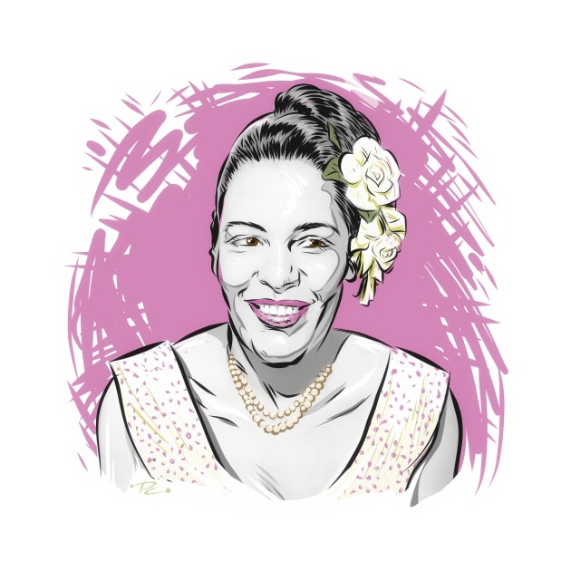 Billie Holiday - An illustration by Paul Cemmick by PLAYDIGITAL2020