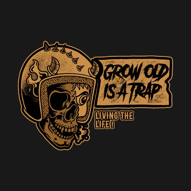 Grow Old is a Trap by Rhotacism Illustration