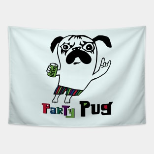 Party Pug Tapestry