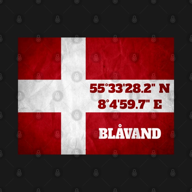 Blåvand Coordinates Flag by jomaot