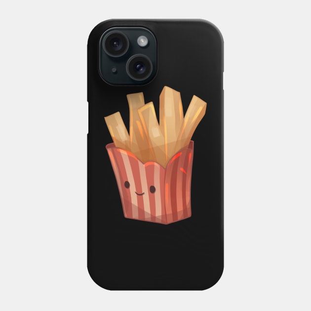 Cute Crispy Fries Phone Case by Claire Lin