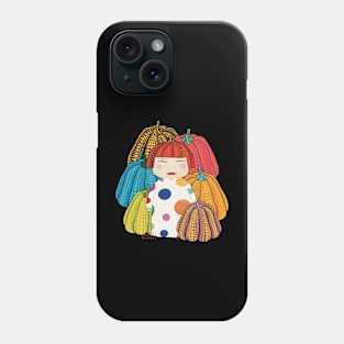 Yayoi Kusama inspired and her colorful pumpkins Phone Case