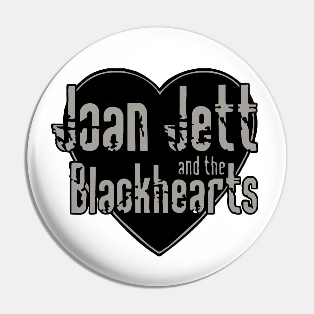 Joan Jett and The Blackhearts Logo Pin by Mark Fabian