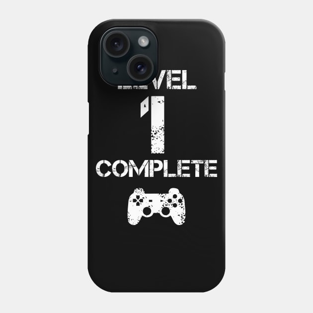 Level 1 Complete T-Shirt - Celebrate 1st Wedding - Gift Phone Case by Ilyashop