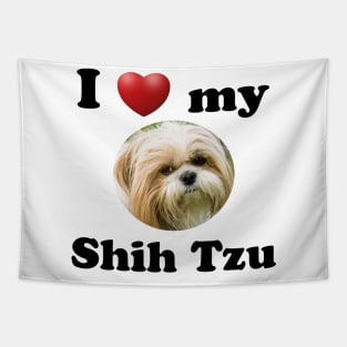 I Love My Shih Tzu Tapestry