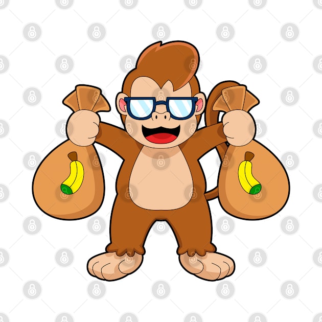 Monkey Banana Moneybags by Markus Schnabel