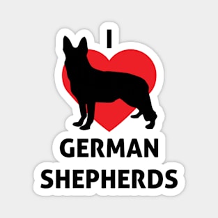 I Heart German Shepherds Dog Magnet