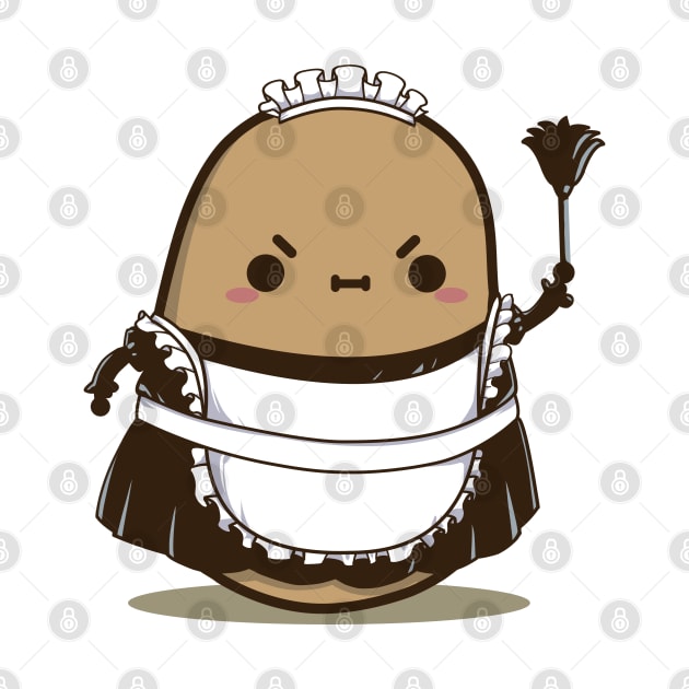 Cute Maid Potato by clgtart