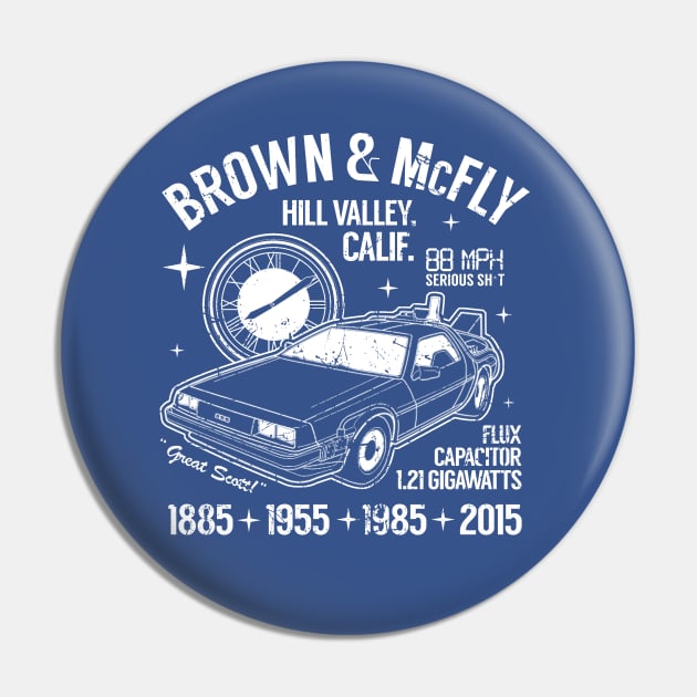 Brown and McFly Pin by PopCultureShirts