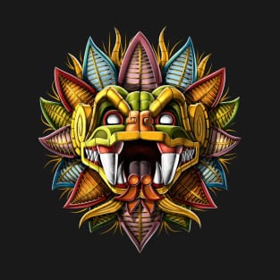 Quetzalcoatl Aztec Feathered Serpent God T-Shirt