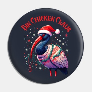 Bin Chicken Christmas Pin