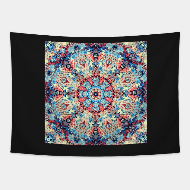 Fractal mandala Tapestry by krinichnaya