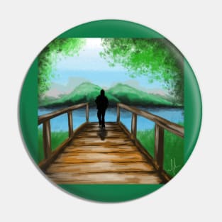 Alone in Nature Pin