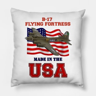 B-17 Flying Fortress Made in the USA Pillow