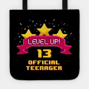 13th Birthday Level Up 13 official teenager Tote