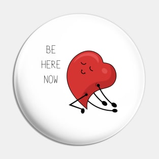 Heart cartoon inspirational illustration Pin