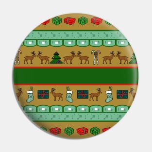 Pixel Perfect Christmas: Festive Pattern Joy Pin