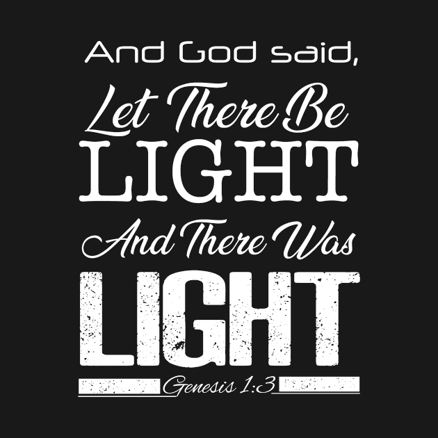 Let there be light and there was Light, Christmas gift, Christian T-Shirt, Christian masks, Christian Shirt, Bible Verse Shirt, Jesus Shirt, Genesis 1, Church Wear, Christian Store by JOHN316STORE - Christian Store