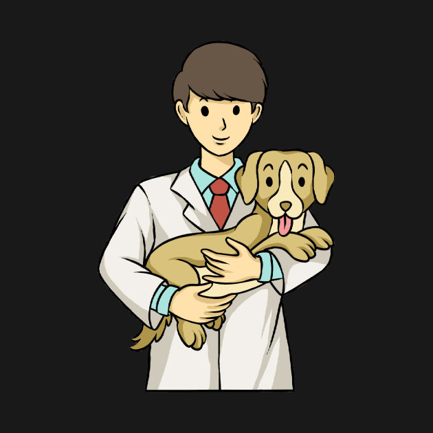 Dog With Vet Veterinarian Dogs by fromherotozero