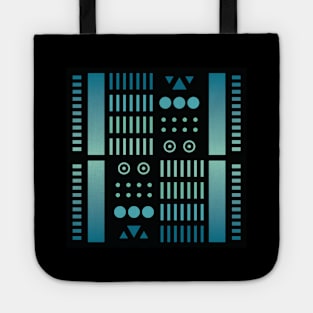 “Dimensional Systems (4)” - V.3 Blue - (Geometric Art) (Dimensions) - Doc Labs Tote